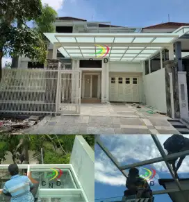PASANG CANOPY KACA TEMPERED