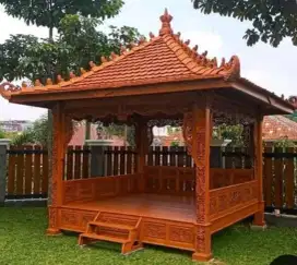 Gasebo kayu jati tua