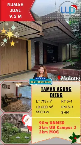 Dijual Rumah Strategis Dekat Kampus Kota Malang