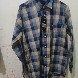 Baju kemeja pria tanbeco id  kotak kotak lengan panjang ukuran xl