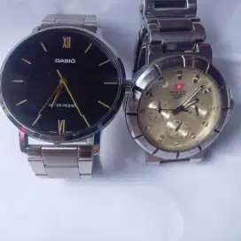 Dijual murah jam tangan merk Casio dan Swiss Army James bond 007