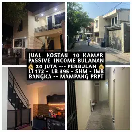 JUAL KOS KOST KOSAN KOSTAN 10 KAMAR DI BANGKA MAMPANG PRAPATAN JAKSEL
