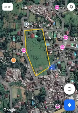Dijual tanah cocok Villa Batu Layang Cisarua 200 m Jalan Puncak Bogor