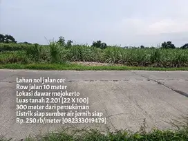 Termurah 250/m tanah dawar nol jalan cor