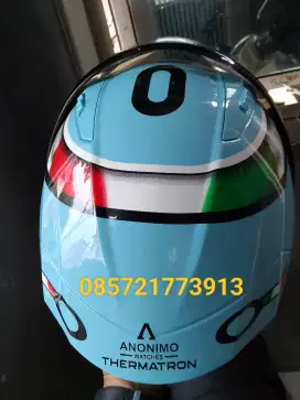 Helm Leopard Warna hijau tosca