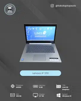 LENOVO IP330 INTEL N4000 RAM 8GB SSD 256GB NORMAL