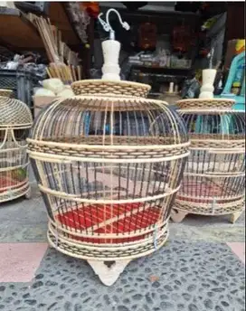 sangkar burung puter tekukur rotan pilihan