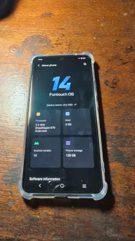 Vivo X60 5G 8/128 Android 14 Mulus