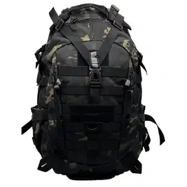 Tas import Ransel Tactical 38L+ Legum’s - black multicam