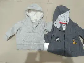 Jaket abu brand H&M 4-6M & LC Waikiki 6-9bln