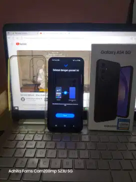 Samsung A54 5G Black Ram 8+8/256GB Exs Resmi Fullsett Udah Ganti LCD