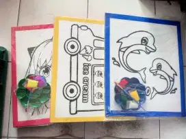 Mainan anak lukis Sterofoam