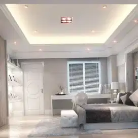 Plafon Gypsum, Plafon pvc, Kusen Alumunium partisi, sekat ruang pintu