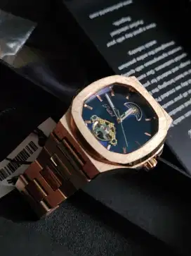 JAM TANGAN PARLENT FORCE STEEL 2ND GENERATION GOLD MEWAH AUTOMATIC