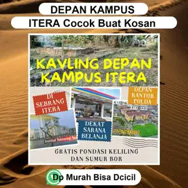Tanah Lingkungan Mahasiswa ITERA cocok untuk bangun kos-kosan