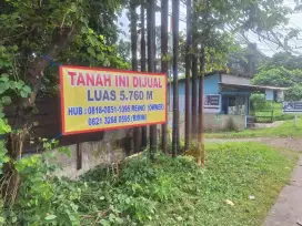 Di Jual Tanah Luas 5760m²