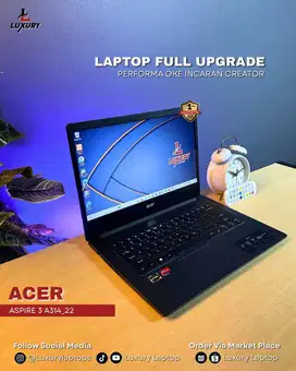 LAPTOP ACER ASPIRE 3 A314 22 SLIM RYZEN 3 SSD 256GB RAM 4GB SECOND