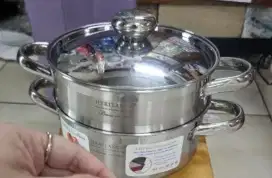 Bima Asli Panci Steamer Induksi Herritance Pro Lite20CM 2 SusunPremium