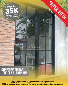 PROMO SPECIAL! Kusen Pintu dan Jendela Aluminium