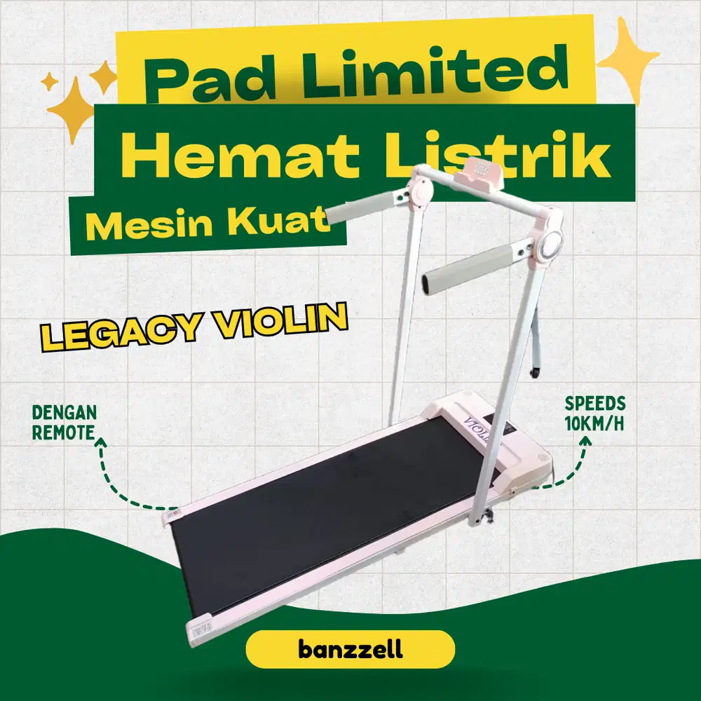 Walking Pad Legacy Violin - Treadmill Lipat Minimalis, Remote Control