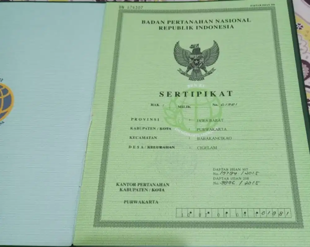 JUAL TANAH DARAT/DATAR (BU)