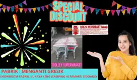 Troli belanja supermarket