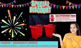 Keranjang tarik supermarket