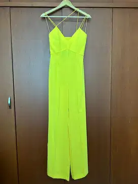 MANGO Yellow Jumpsuit