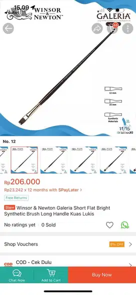 Winsor & Newton Watercolour Half Pan Studio Set + Brush