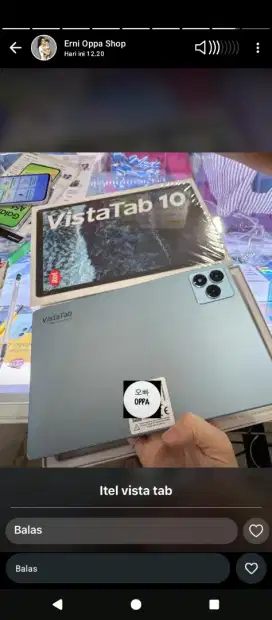 Kredit atau cash itel Vistatab 10