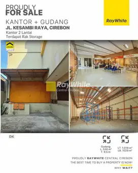 Dijual Gudang dan Kantor 2 Lantai di Jl. Kesambi Raya, Cirebon