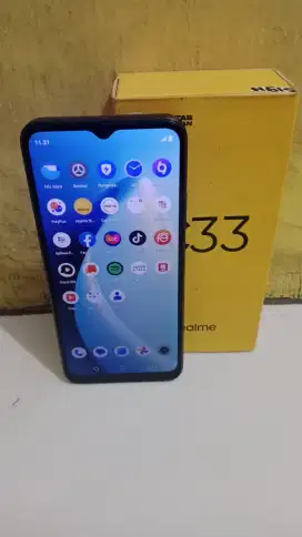 Realme c33 ram 4+1/64.fullset sgl