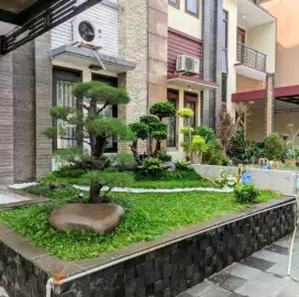 Taman minimalis depan rumah di Kranji Bekasi