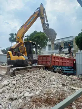 jasa bongkar bangunan rumah, gedung, toko, pagar, partisi, ruko.