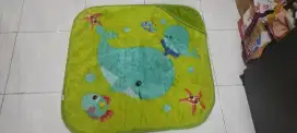 Selimut bayi / balita hijau daun