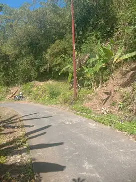 Tanah di jual rumah meriah nempel jalan mobil