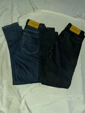 CELANA JEANS RIBSGOLD BIRU TUA & HITAM