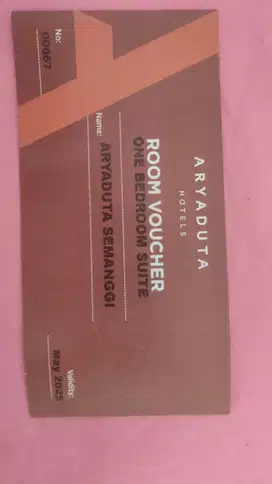 VOUCHER HOTEL ARYADUTA SUITE SEMANGGI EXP MAY 2025