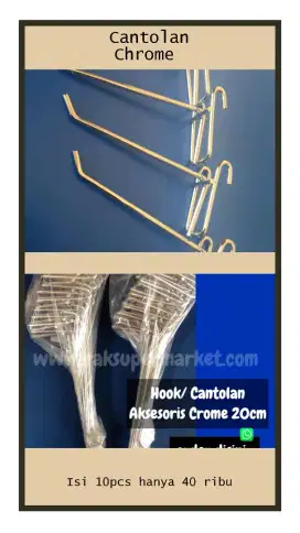 Jual cantolan chrome murah meriah