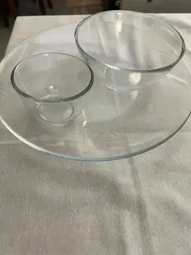 Transparent , oven proof dinner set