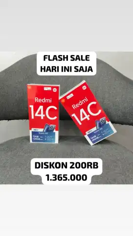OBRAL XIAOMI REDMI 14C RAM 12/128 DISKON 200 RIBU
