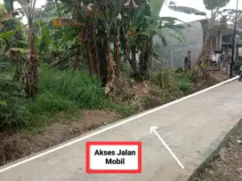 JUAL TANAH STRATEGIS AKSES MOBIL LOKASI RATA PERSEGI