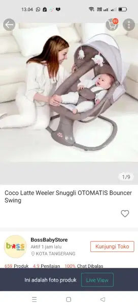 BOUNCER COCO LATTE WEELER SNUGGLI OTOMATIS