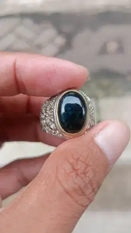 Batu Cincin Akik Permata Natural Chrysocolla Chalcedony Bacan Nyoklat