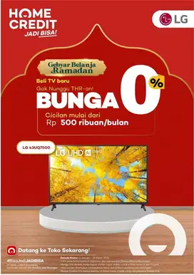Segampang itu cicilan TV dan produk lain home credit