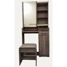 Meja Rias Kaca Geser Second (bahan tebal kokoh)