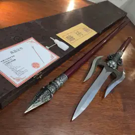 Tombak Red tianlong spear bahan baja carbon steel anti karat