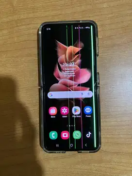 Hp z flim 3 kondisinya layar garis tapi pungsi normal semua bli dari b