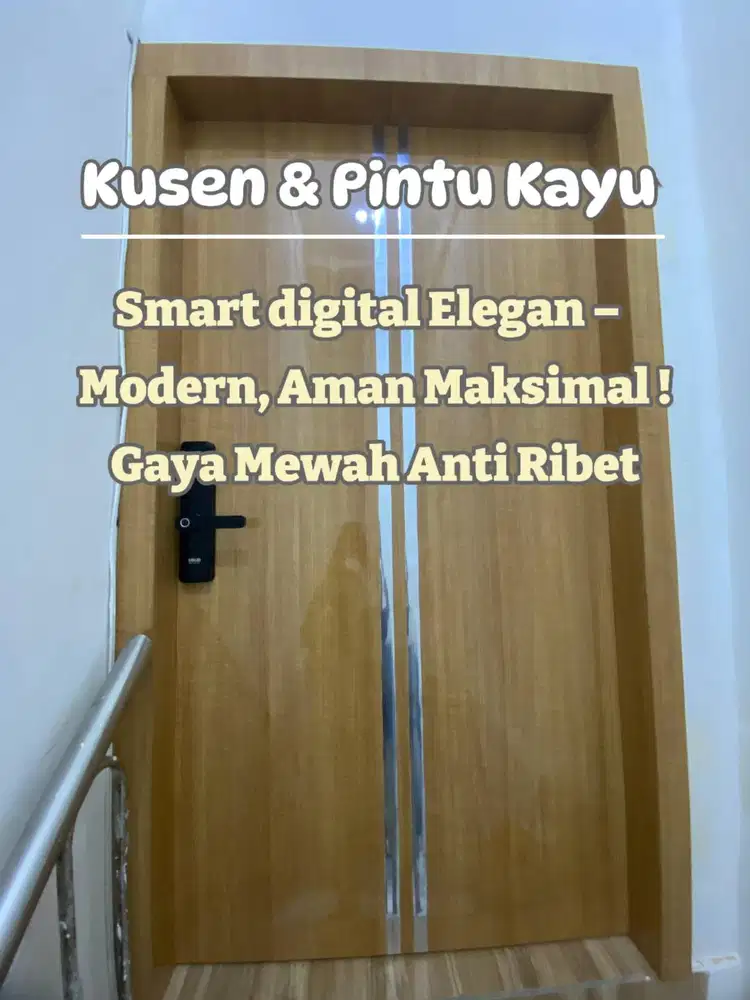 PINTU KAYU DAN KUSEN/PINTU SMART MODERN