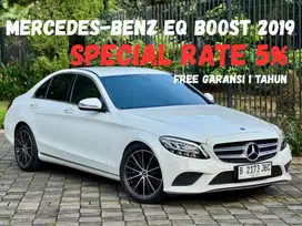 MERCEDES BENZ C200 2019 EQ BOOST BUNGA 5 PERSEN  FREE GARANSI 1 TAHUN
